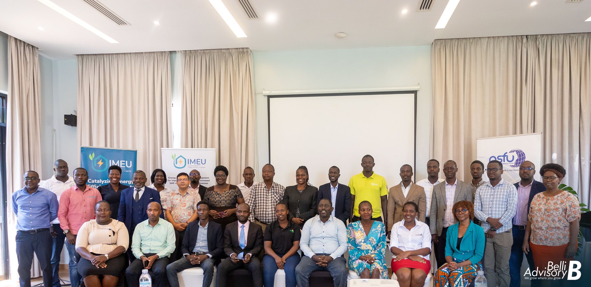Participants of the IMEU programme at a Belli Advisory session